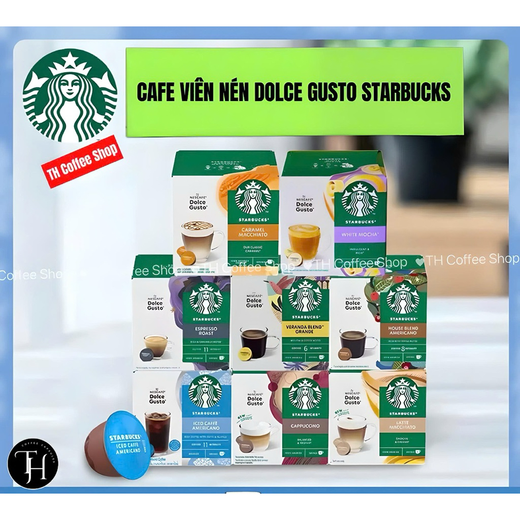 (Dành cho máy Dolce Gusto)- Cà phê viên nén DOLCE GUSTO STARBUCKS - Hộp 12 viên