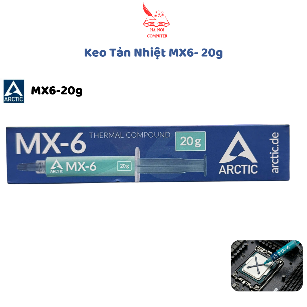 Keo Tản Nhiệt CPU MX6-20g, Mx4-4g Keo Làm Mát Chip Cho Những Máy Chơi Game, Làm Đồ Họa, Độ Dẫn Nhiệt