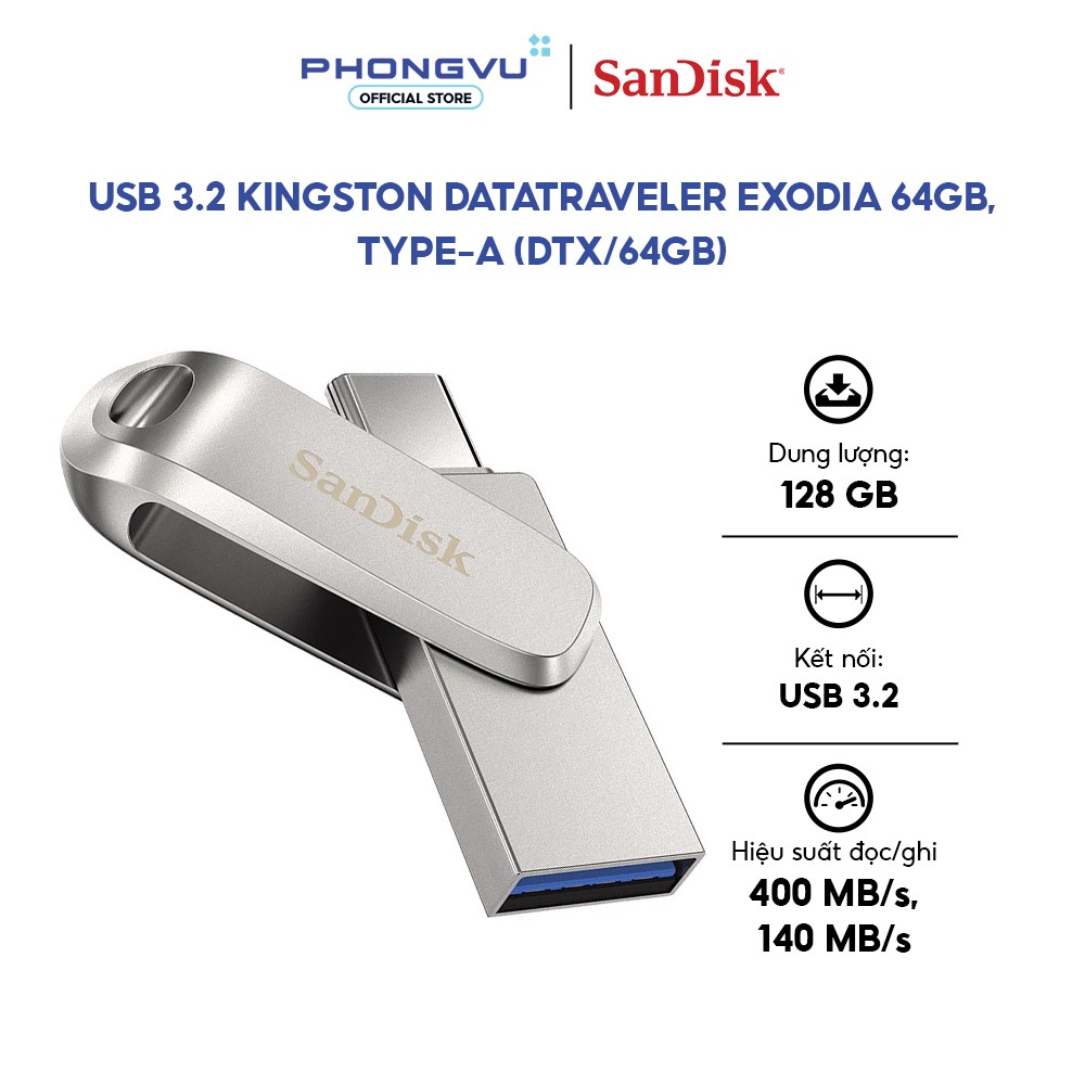 USB SanDisk Cruzer Glide USB 3.0 (SDCZ600-G35) (16GB/32GB) - Bảo hành 60 tháng