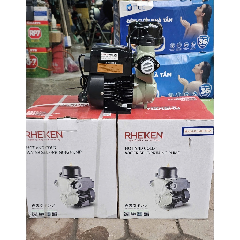 Máy bơm tăng áp Rheken JLM60 – 130W (130A) rờ le điện tử- công tác dòng chảy model 2026