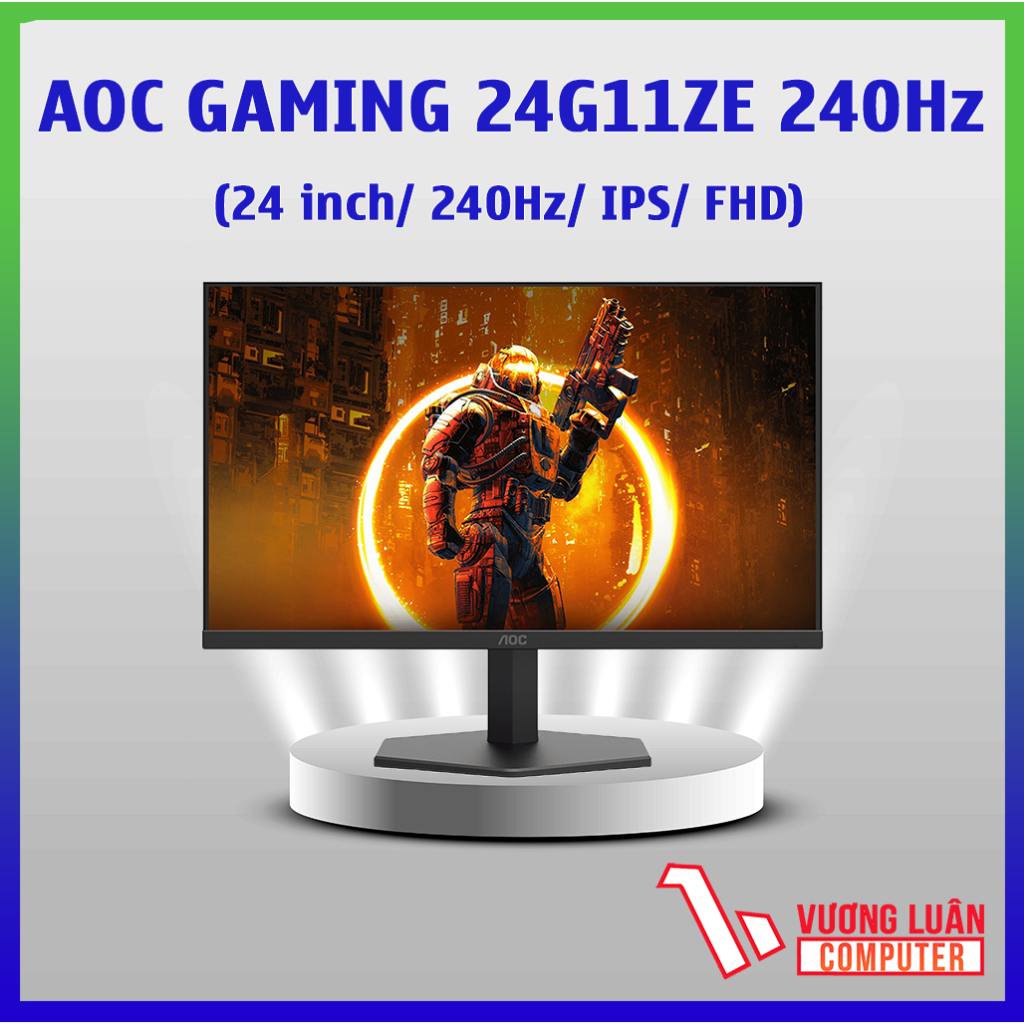 Màn hình AOC GAMING 24G11ZE (24inch/ 240Hz/ IPS/ 0,3ms)-HÀNG CHÍNH HÃNG