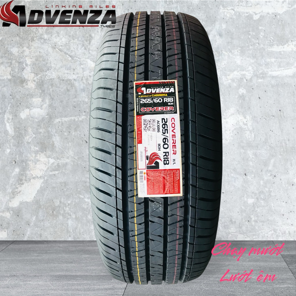 Lốp xe 265/60R18 - Lắp xe RANGER, CRUIZER, PAJERO, MUX... ADVENZA - Lốp chạy cực êm lại siêu bền.