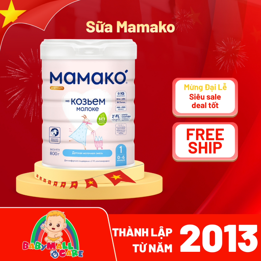 Sữa Dê Công Thức MAMAKO Premium 800g – Babymall & Care