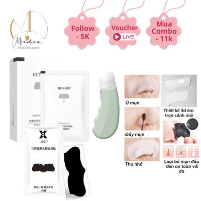 Combo Ủ mụn đầu đen và thanh gạc BEABIAI giảm bã nhờn, làm sạch vùng mũi, se khít lỗ chân lông