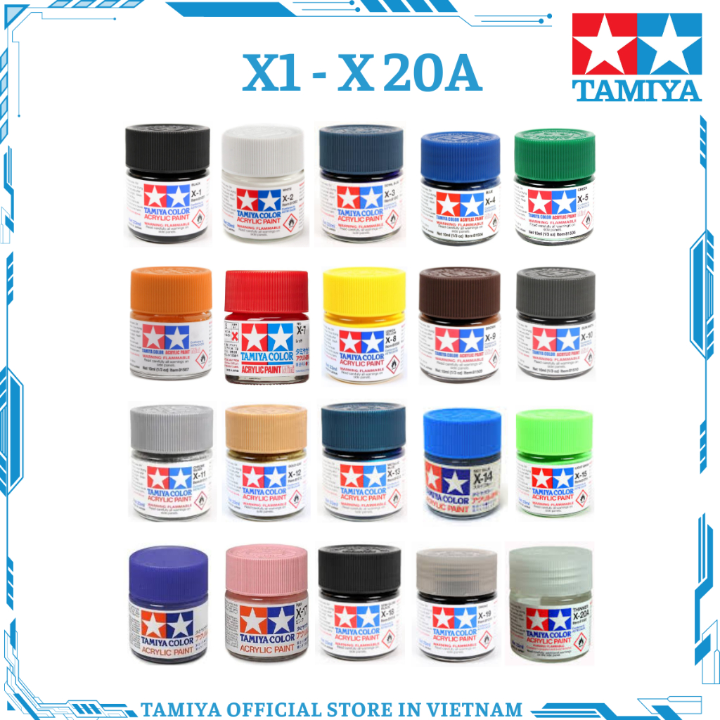 [TAMIYA] Sơn X Acrylic 10ml (X1-X20A)