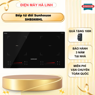 Bếp từ đôi Sunhouse SHB568HL, Công suất 4000W, Mặt kính Ceramic, Có Inverter, Bảo hành 3 năm tại nhà