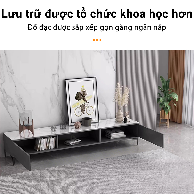 Kệ tivi kiểu Bắc Âu này có các ngăn kéo lớn để lưu trữ đồ đạc và khả năng chịu tải lên đến 200kg | BigBuy360 - bigbuy360.vn