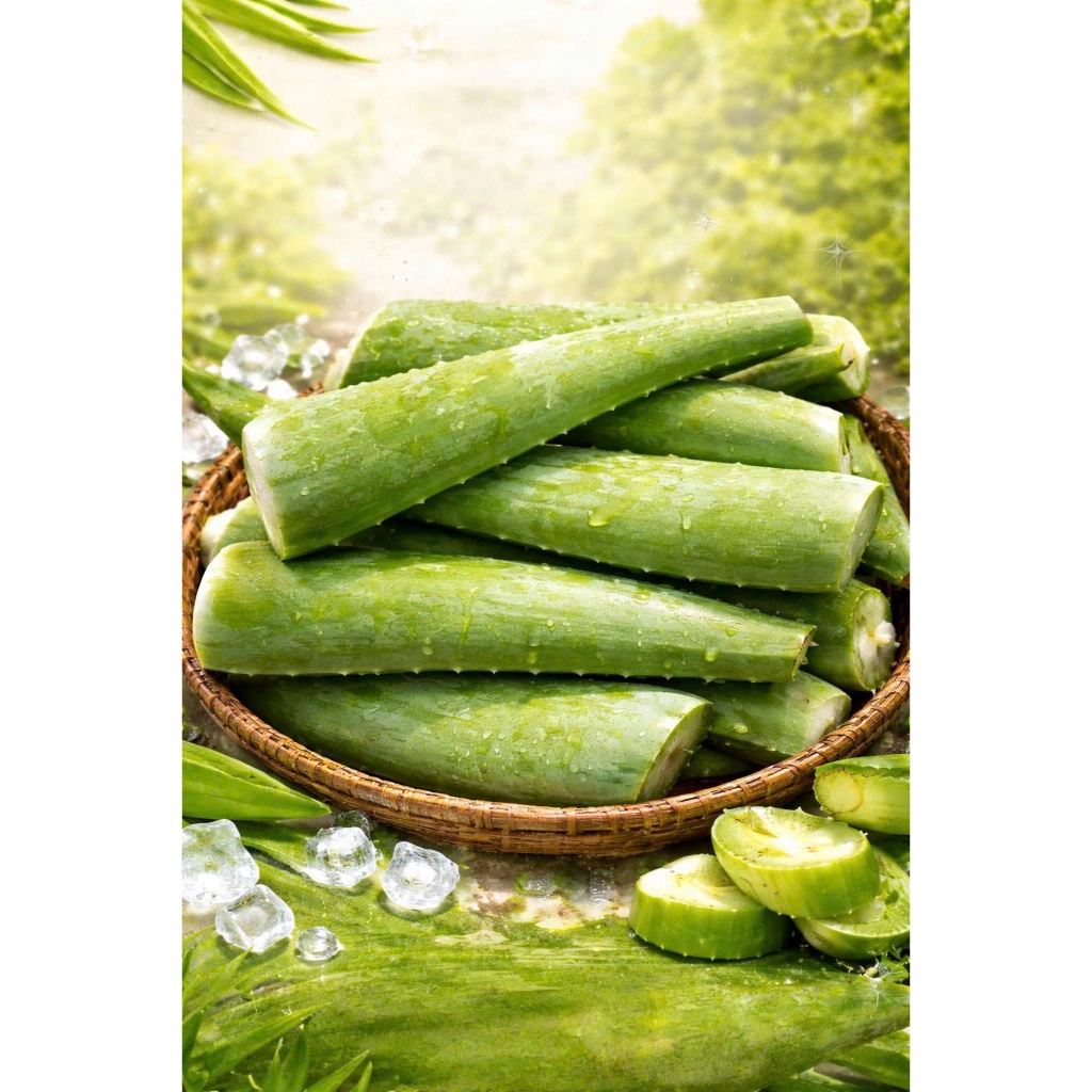 Bẹ Nha Đam Thái To Dày – Nha Đam Tươi Nguyên Bẹ – Nấu Chè, Nước Giải Nhiệt