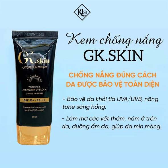 KEM CHỐNG NẮNG GK.SKIN HÀN QUỐC 60ML (MẪU MỚI)