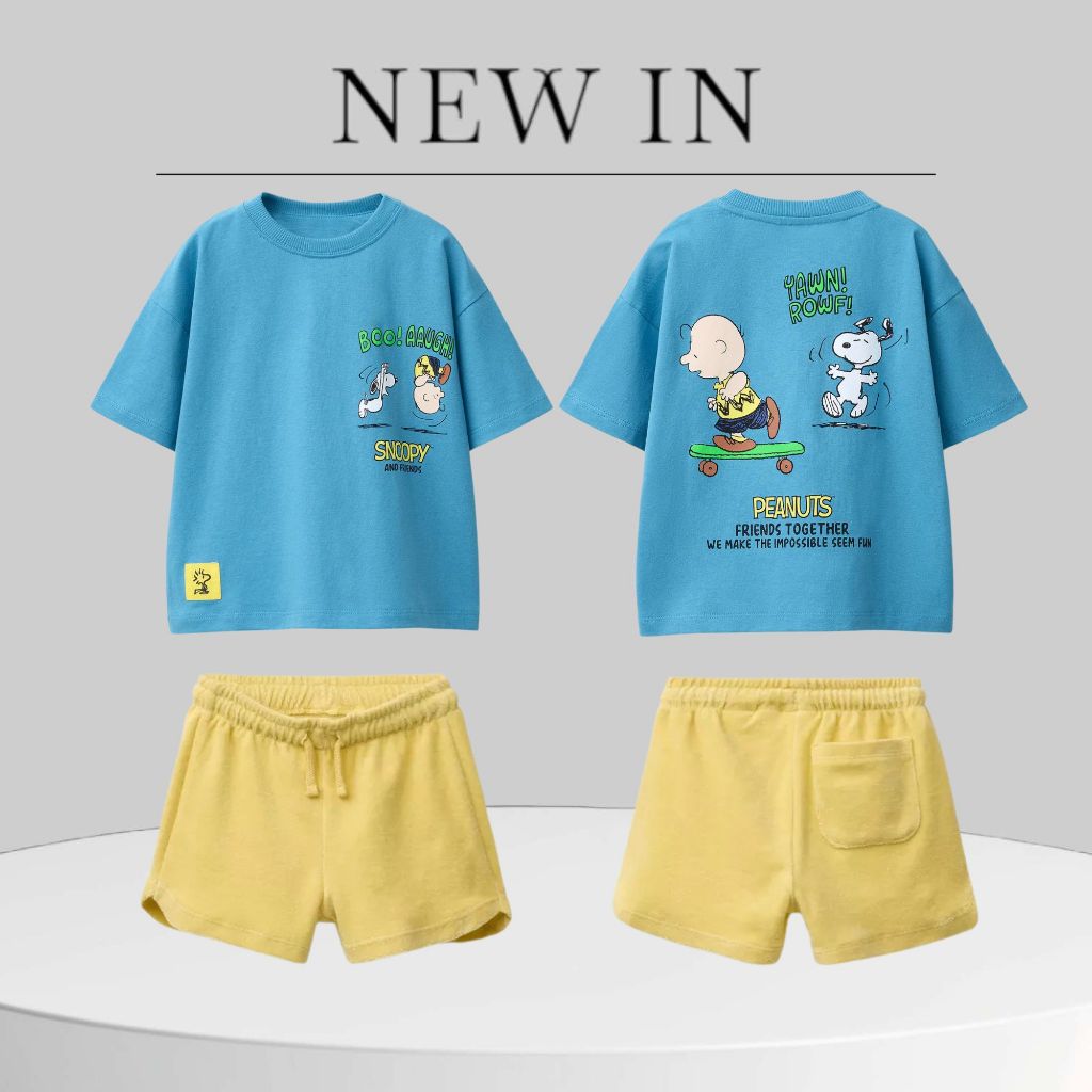 Set bộ cộc tay Snoopy Peanuts