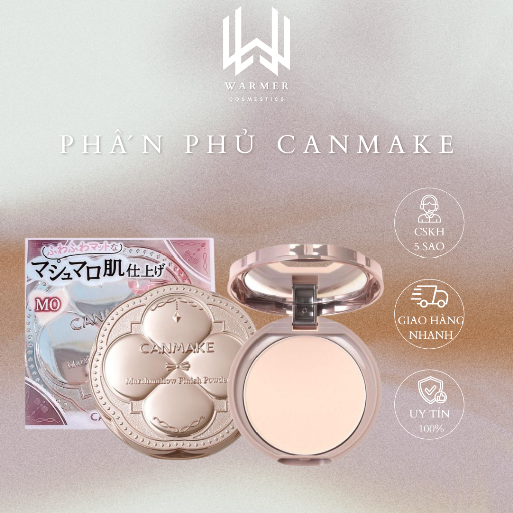 Phấn phủ Kiềm Dầu Canmake Marshmallow Finish Powder Nội Địa Nhật Bản 10g - Warmer.Cosmetics Warmer C