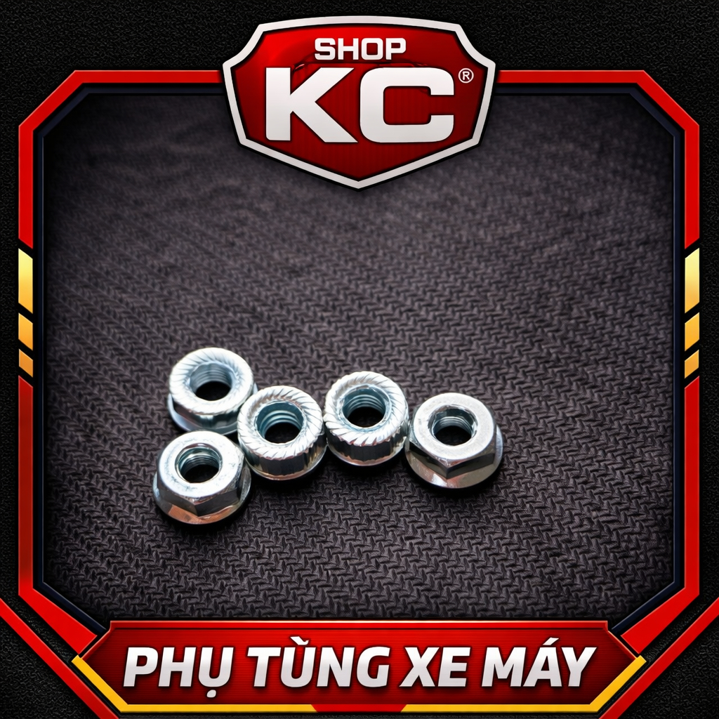 ECU M6 Có Tán – Ốc Bắt ECU Xe Máy Chất Lượng Cao