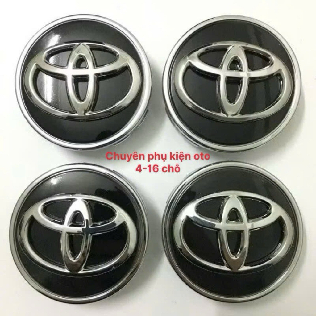 LOGO CHỤP MÂM 62mm  DÙNG CHO XE TOYOTA NHƯ VIOS CAMRY ALTIS INNOVA YARIS WIGO, LOGO LAZANG, LOGO BÁN