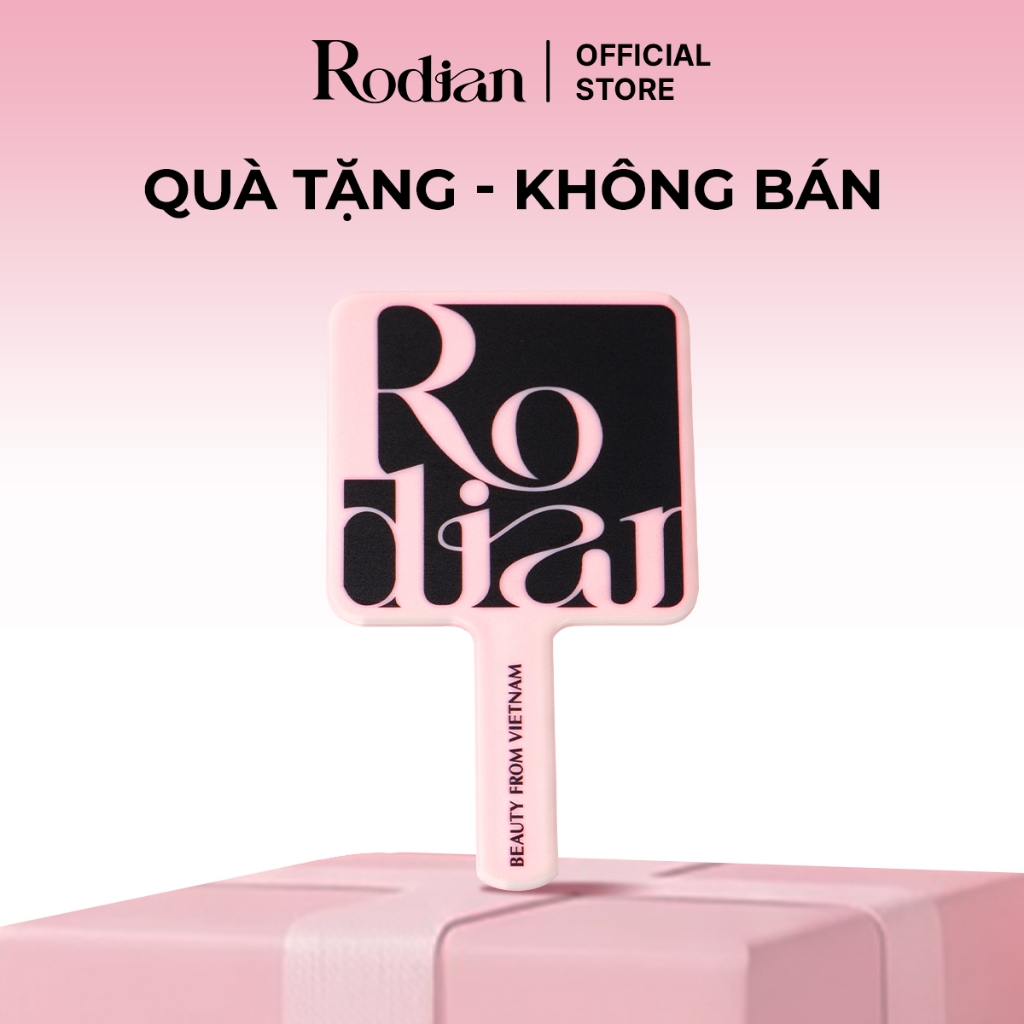 [Quà Tặng Không Bán] Gương Cầm Tay Mini Đen, Hồng Rodian