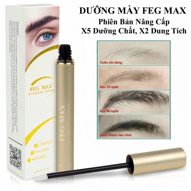 Serum Dưỡng Mày FEG MAX – Kích Thích Mọc Mày Dày Và Dài, Chắc Khỏe