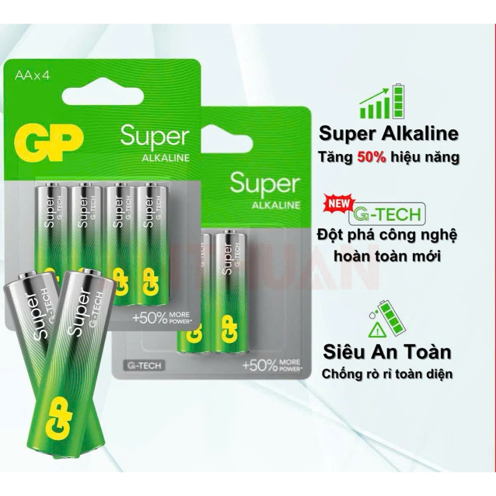 (HA NOI) Pin AA , Pin AAA GP Super Alkaline Chính Hãng Siêu Bền