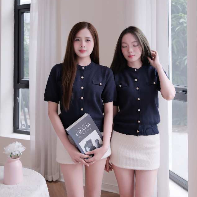 Ao len dệt kim siêu sang chảnh, Áo len cao cấp hồng pastel - Áo Len Siêu Đẹp Siêu HOTHIT Dễ Phối đồ 