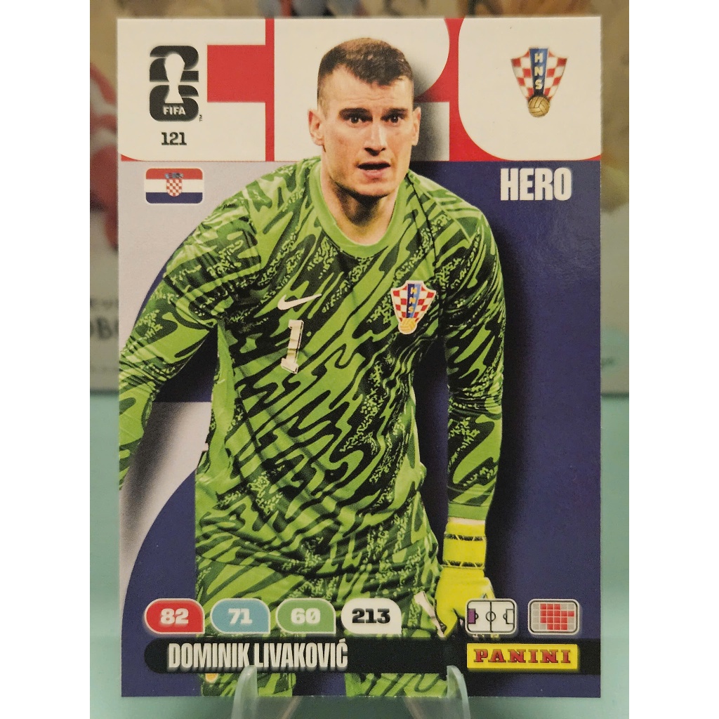 Thẻ Dominik Livakovic Panini World Cup 2026 (Croatia)