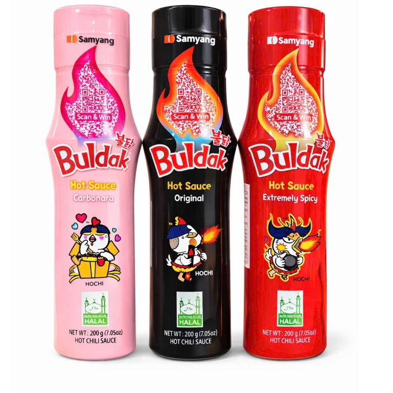 Sốt gà cay samyang, sốt gà samyang hàn quốc 200g ( Chai Đen)
