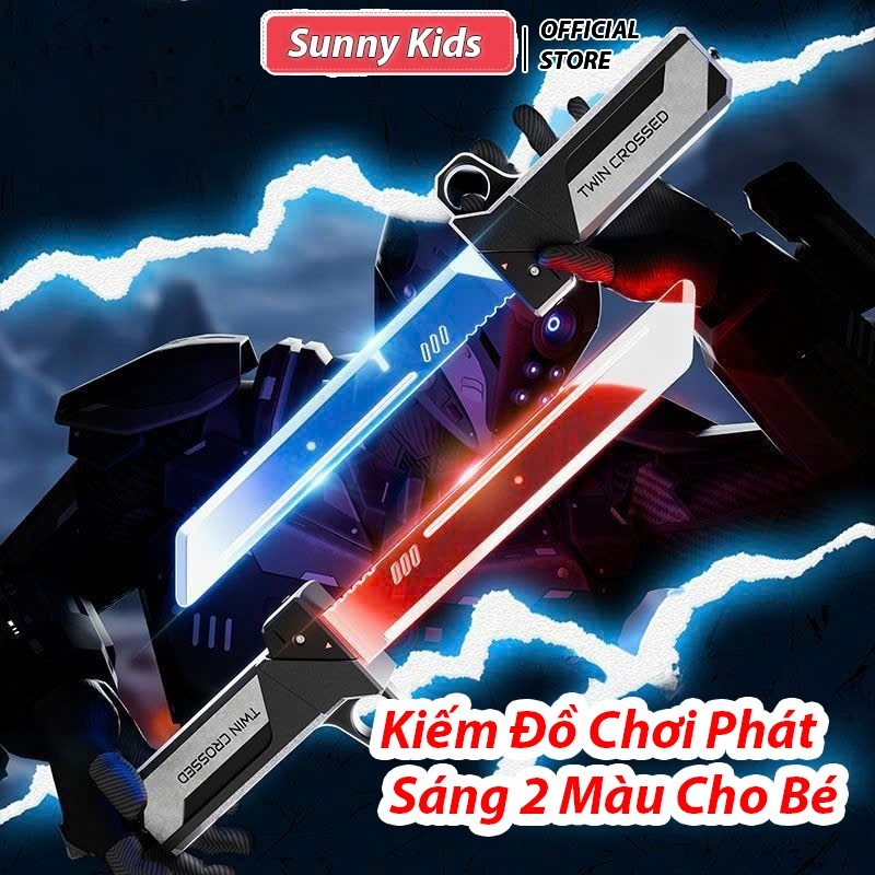Kiếm Đồ Chơi Phát Sáng LED Cho Bé – 2 Kiếm Ghép Thành Kiếm Đôi Siêu Ngầu