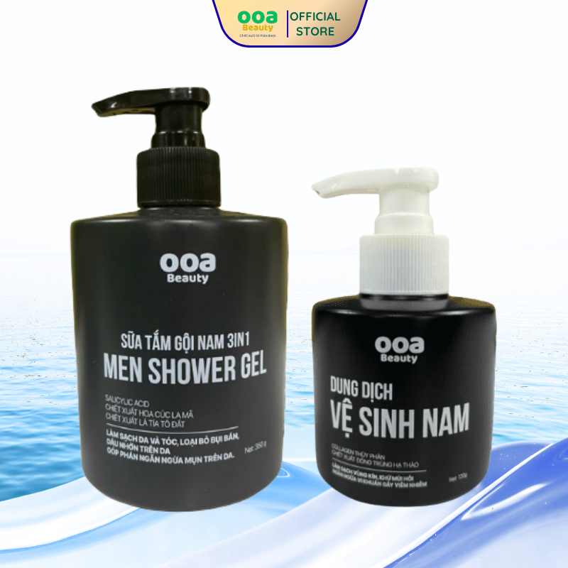 Sữa Tắm Nam - Sữa Tắm Cho Nam - Dầu Gội Nam Ooa Beauty | Bộ Sản Phẩm Chăm Sóc Toàn Diện Cho Nam Giới