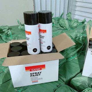 Sơn xịt màu đen ( đen sần và đen bóng )