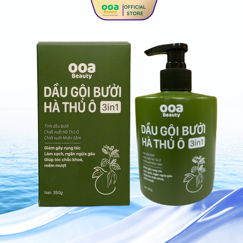 V Dầu Gội Gừng - Dầu Gôi Bưởi - Ooa Beauty 350g | Giảm Rụng, Sạch Gàu, Dưỡng Tóc Bóng Mượt