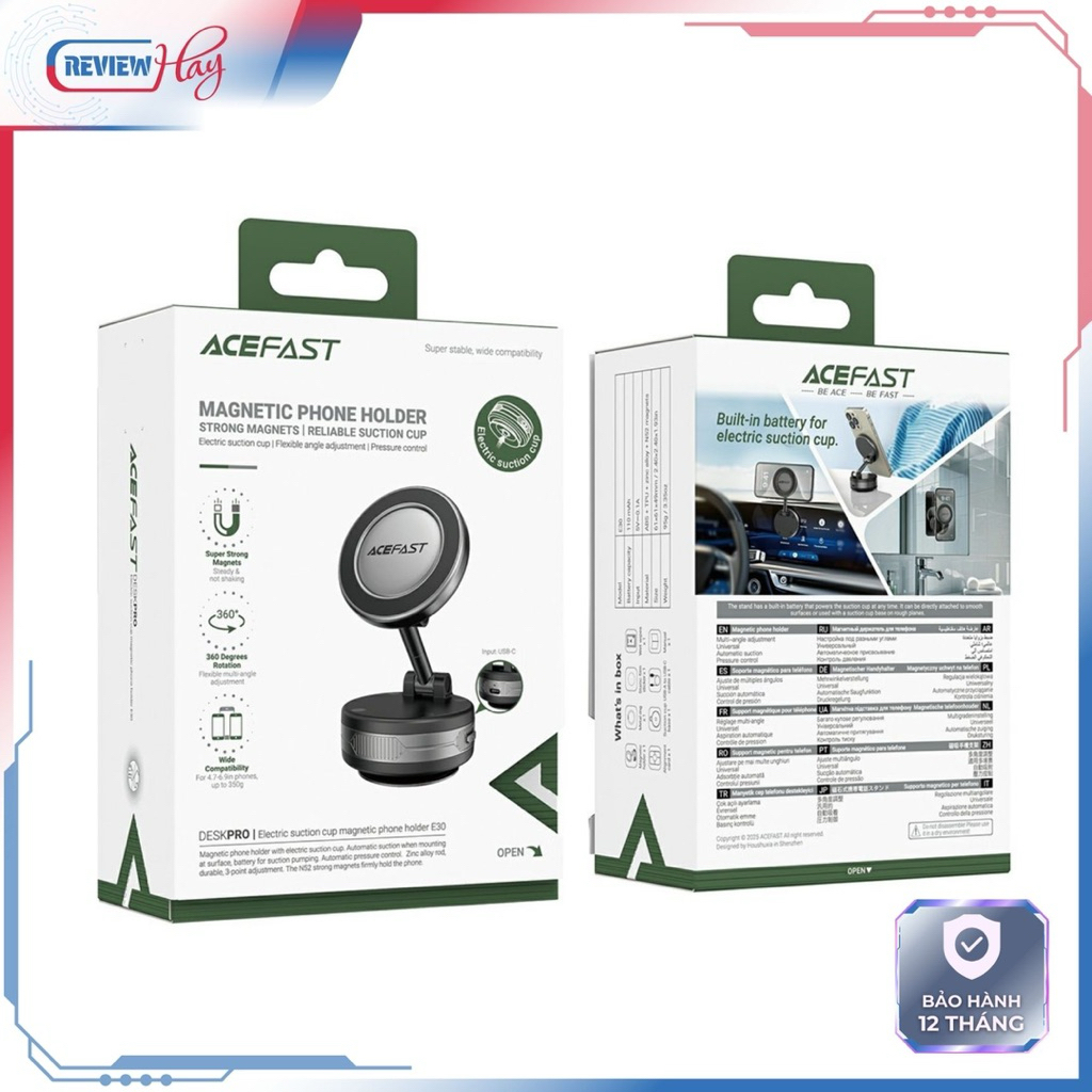 Giá đỡ điện thoại thông minh ACEFAST E30 có đế hút điện từ tính