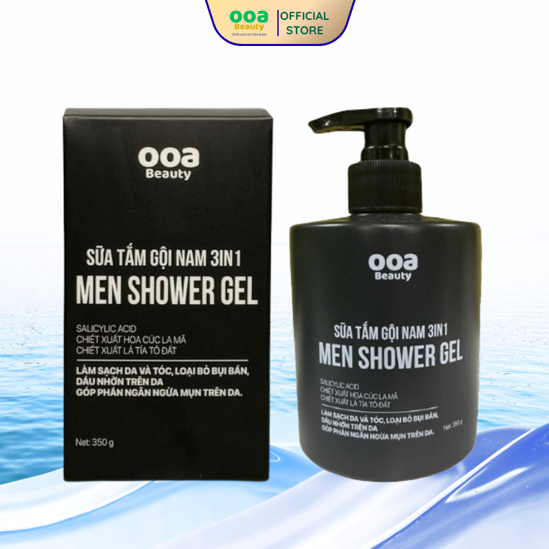 V Sữa Tắm Nam - Dầu Gội Nam - Sữa Tắm Nước Hoa Cho Nam - Dầu Gội Đầu Nam - Sữa Tắm Gội Nam 3in1