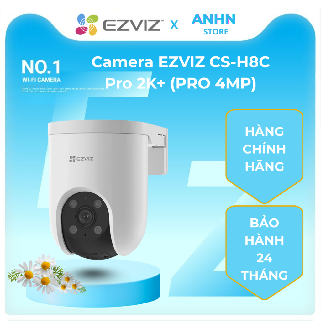 Camera quan sát EZVIZ CS-H8C Pro 2K+ (PRO 4MP) - Bảo hành chính hãng 24 tháng