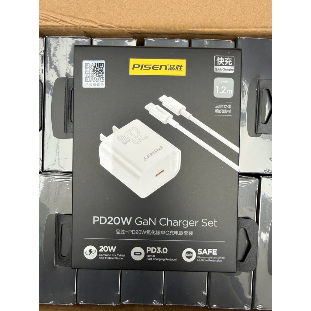 Bộ Sạc Nhanh Pisen PD20W hàng chính hãng phù hợp cho điện thoại iphone
