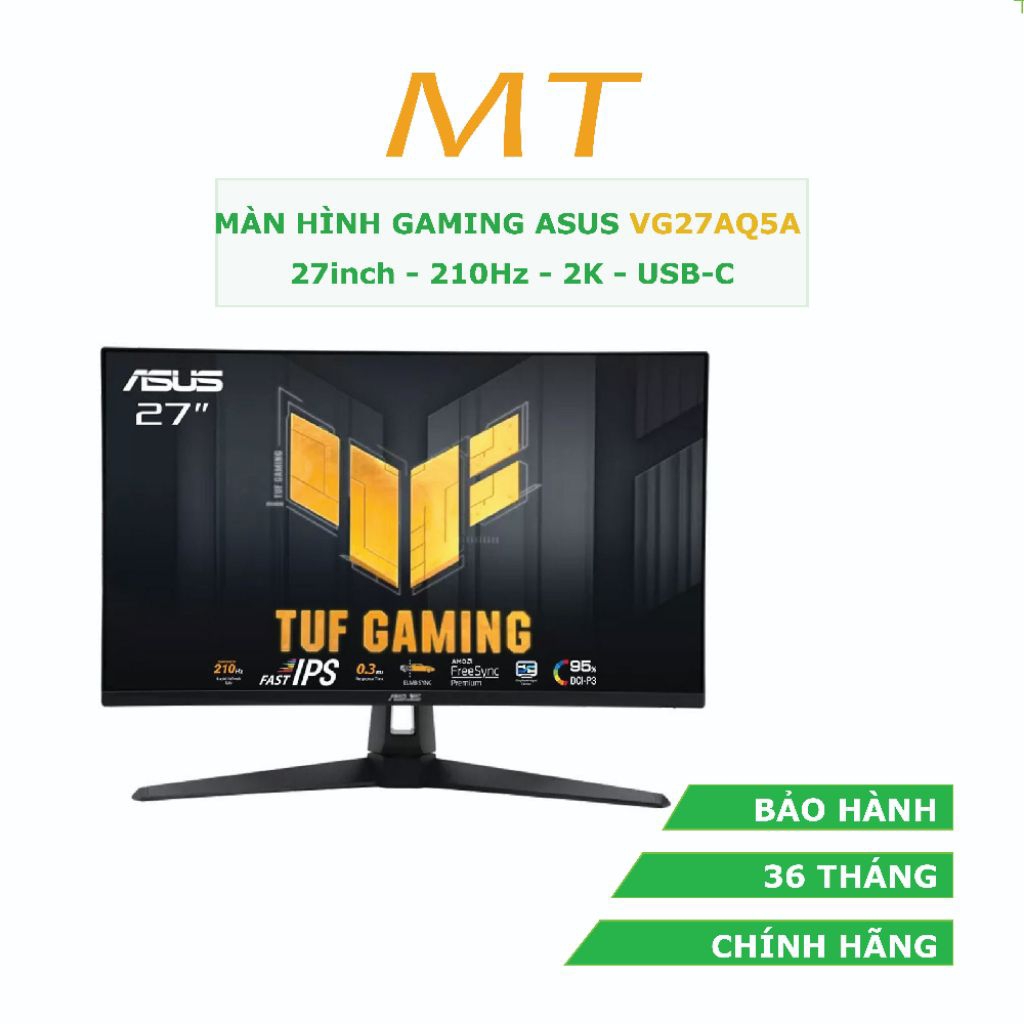 Màn hình ASUS TUF GAMING VG27AQ5A 27" Fast IPS 2K 210Hz | Bảo hành 36 tháng