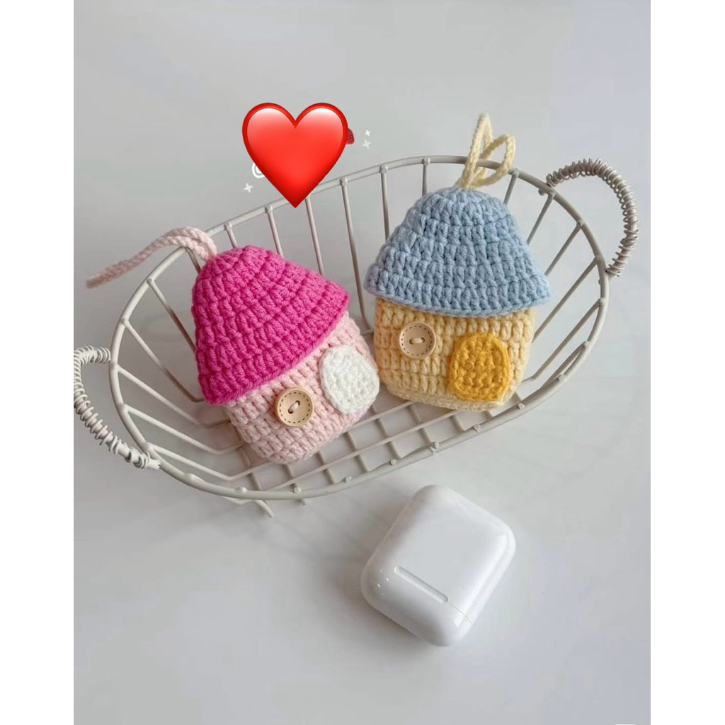 BAO DA AIRPOD LEN ( có case nhựa) /CASE  AIRPOD HANDMADE