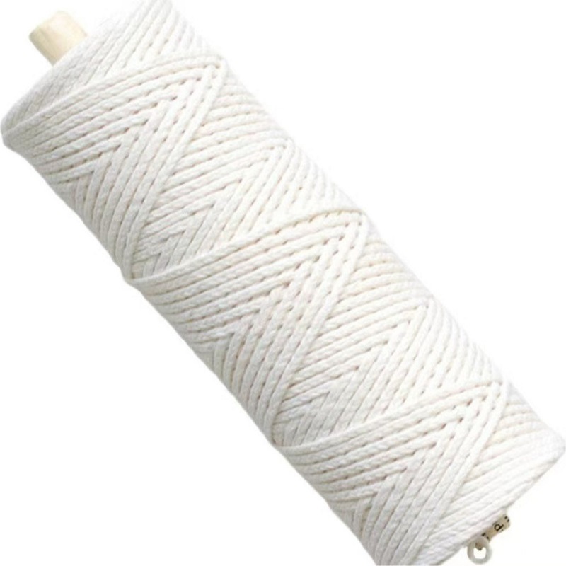 Bấc nến cuộn làm nến thơm, bấc nến cotton trắng chưa chuốt sáp