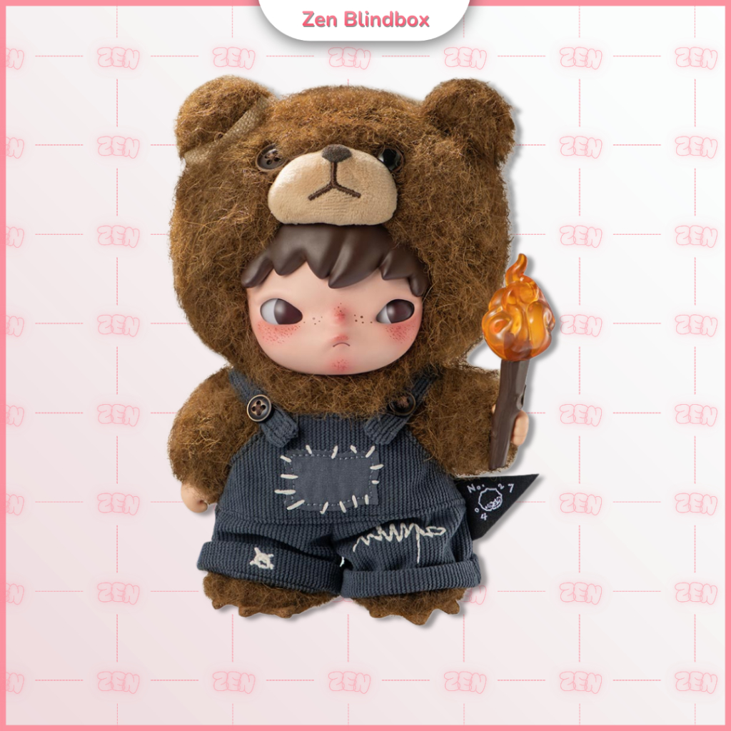 [CHÍNH HÃNG] Hirono Living Wild-Fight For Joy Móc Khóa Gấu Bông Hirono Gấu 17cm