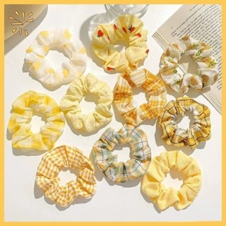 (Hoả tốc) Set dây buộc tóc scrunchies vải nhiều mẫu nhiều hoạ tiết xinh xắn, dây cột tóc scrunchies