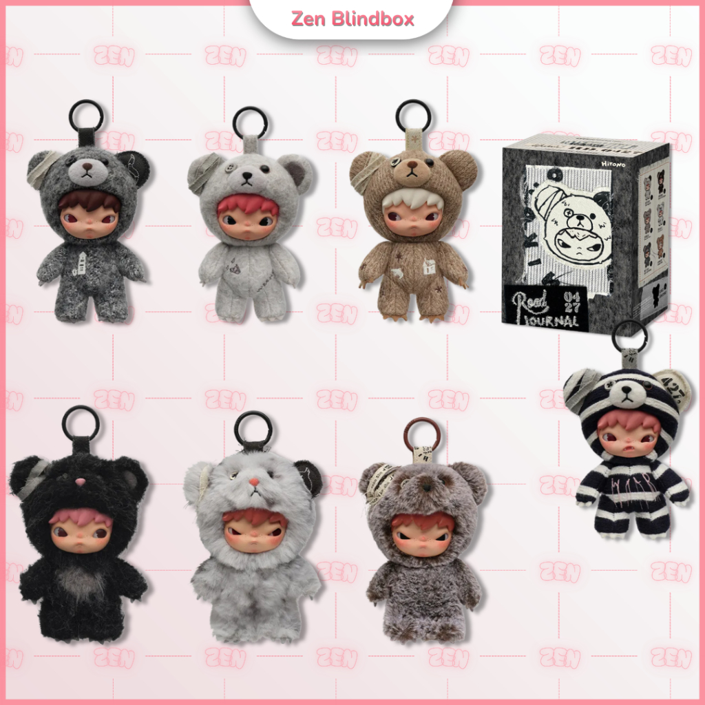 [CHÍNH HÃNG] Blindbox Hirono Road of Journal Móc Khóa Gấu Bông Hirono