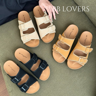 BB LOVERS Dép Đế Bằng Phối 2 Quai Cài 587-3