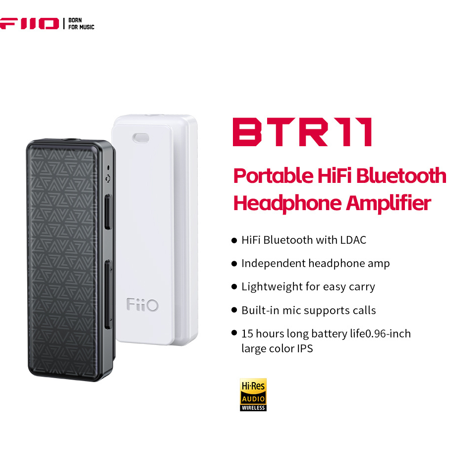 Fiio BTR11 Bluetooth 5.3 Thu LDAC 3.5 Mm Âm Thanh Không Dây Bộ Khuếch Đại Tai Nghe