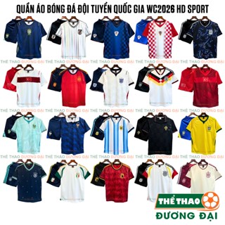 Quần Áo Bóng Đá Đội Tuyển WorldCup2026 Thun Mè Cao Cấp Thoáng Khí Thể Thao Đương Đại