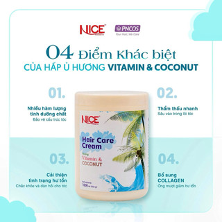 HẤP DẦU Ủ TÓC NICE COCONUT TINH DẦU DỪA 1000ML