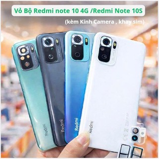 Vỏ Bộ Redmi Note 10 4G/Redmi note 10s,kèm kính camera ,khay sim