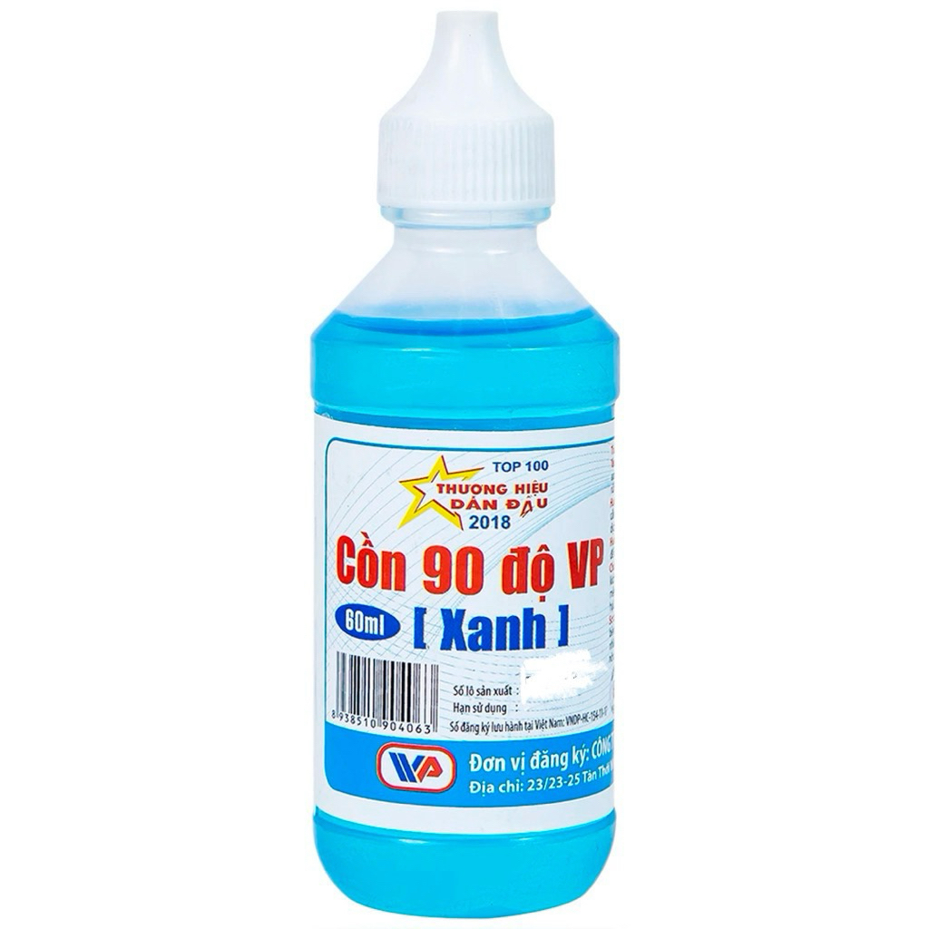 Cồn xanh 90 độ chai 60ml