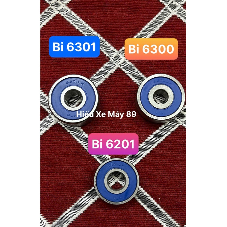 ( GIÁ 10 CÁI ) Vòng bi bạc đạn xe máy 6201-6202-6203-6300-6301-6004 RS - nắp nhựa