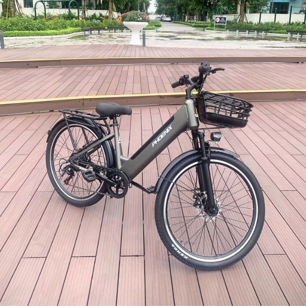 Xe đạp trợ lực điện Phoenix A9 Pro - Pin tháo rời 36V 15Ah - Khóa NFC - Shimano 7 cấp