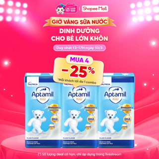 Sữa dinh dưỡng pha sẵn Aptamil Kid, 110ml (lốc 3 hộp) - Con Cưng
