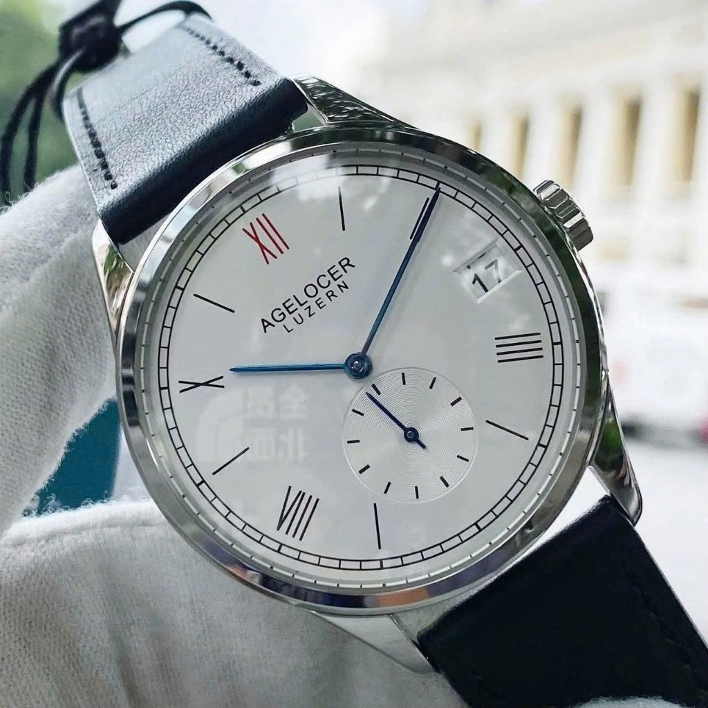 [Chính Hãng 100%] Đồng Hồ NamAgelocer Luzern 1101A1 , 1101D2 (1101) Máy Cơ (Automatic) Mặt Tròn Kính