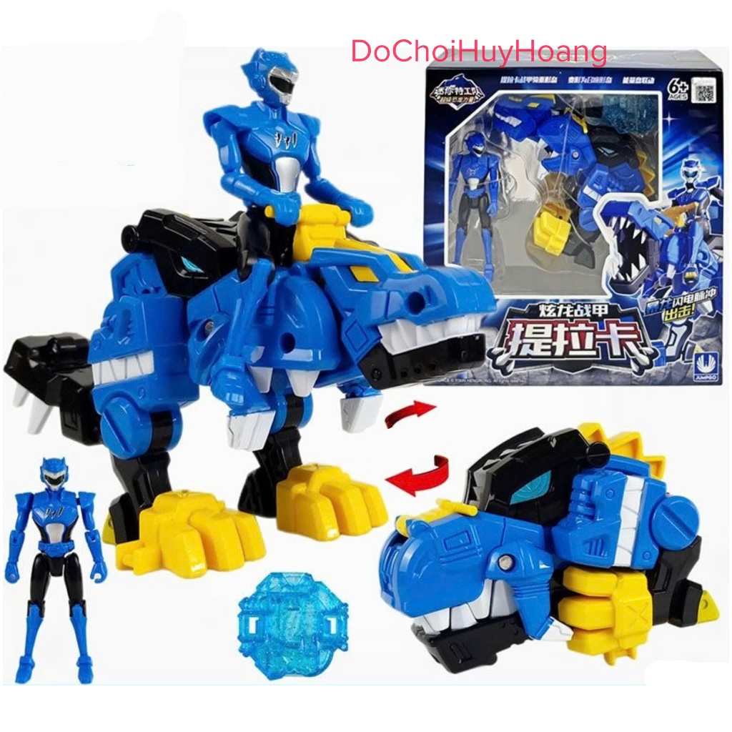 BIỆT ĐỘI SIÊU NHÂN NHÍ Lực Lượng nhí VOLT TỐC ĐỘ CÙNG KHỦNG LONG TYRANNO SẤM SÉT 3 304004