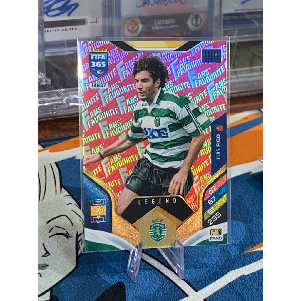 [Hiếm] Thẻ Cầu Thủ Huyền Thoại Luis Figo Panini FIFA 365 2026 Sporting LEGEND Fans Favourite Paralle
