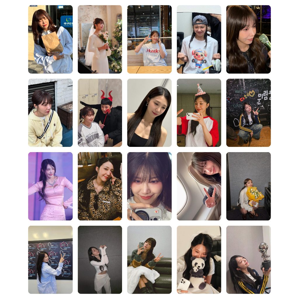 Lomo card EJ-A20 ảnh 1 mặt bo góc Apink - EUNJI